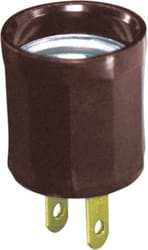 Leviton Plastic Medium Base Lampholder Adapter 1 pk