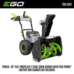 EGO Power+ Peak Power SNT2800 28 in. Two stage 56 V Battery Snow Blower Tool Only W/ 2-IN-1 CHUTE ADJUSTMENT