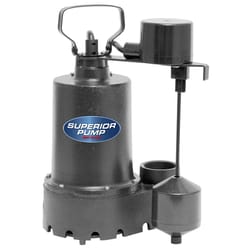 Superior Pump 1/3 HP 2,760 gph Cast Iron Vertical Float Switch AC Submersible Sump Pump