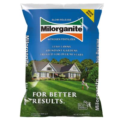 Milorganite Slow Release Nitrogen 06-04-00 Lawn Fertilizer 2500 sq. ft