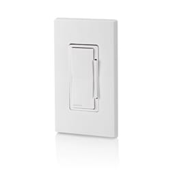 Leviton Decora White Toggle Smart-Enabled Dimmer Switch 1 pk