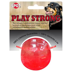 Spot Play Strong Red Solid TPR Rubber Ball 1 pk