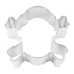 R&M International Corp 3 in. W X 3 in. L Skull/Crossbones Cookie Cutter Silver 1 pc