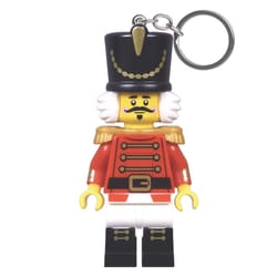 LEGO Plastic Multicolored Nutcracker Keychain w/LED Light