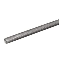 SteelWorks 3/8 in. D X 12 in. L Low Carbon Steel Threaded Rod