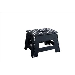 Superio Brand 9 in. H X 12 in. W X 12 in. D 300 lb. capacity 1 step Plastic Folding Step Stool