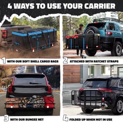 Mockins Blue 16 ft³ Hitch Cargo Carrier Set 1 pk