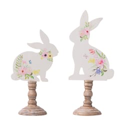 Glitzhome Easter Table Decor MDF/Wood 2 pc