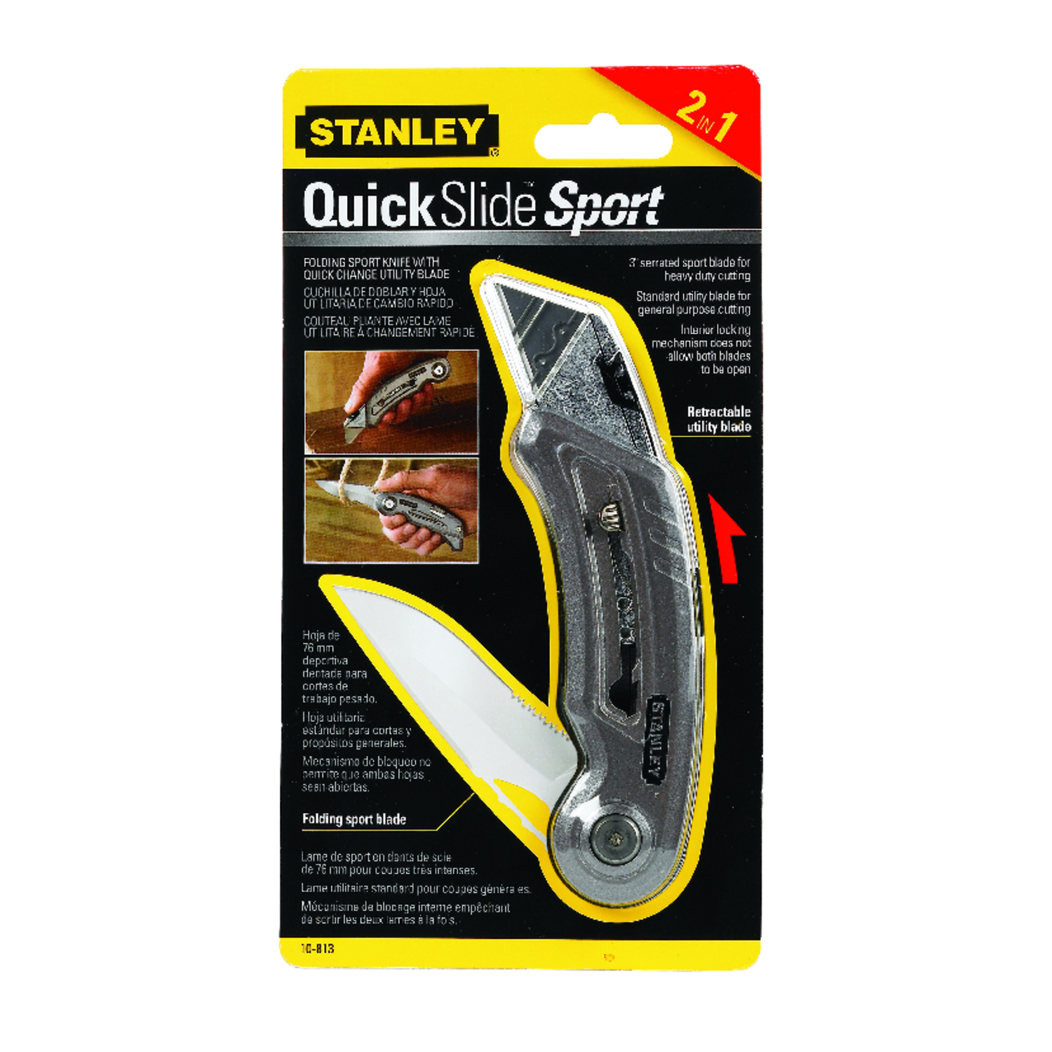Photos - Utility Knife Stanley QuickSlide Sliding  Gray 1 pk 10-813 