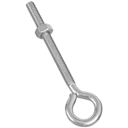 National Hardware 1/4 in. X 4 in. L Zinc-Plated Steel Eyebolt Nut Included