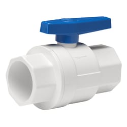 Homewerks 1 in. PVC Slip Ball Valve Full Port Quarter-Turn Lever For Non-Potable Water