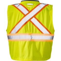 Coast Reflective X-Back Safety Vest with Reflective Stripe High Visibility Yellow M