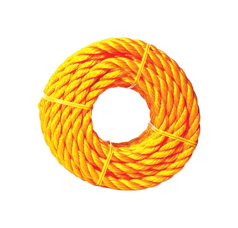 Ace 1/2 in. D X 50 ft. L Yellow Twisted Poly Rope Ace 1/2 in. D X 50 ft. L Yellow Twisted Poly Rope