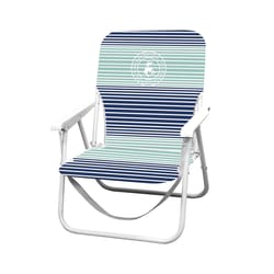 Caribbean Joe White Steel Frame Foldable Lounge Chair