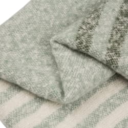 Glitzhome Multicolored Striped Jacquard Throw Blanket