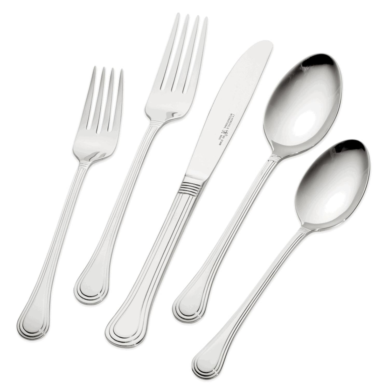 Zwilling J.A Henckels International Astley Silver Stainless Steel Classic Flatware Set 65 Sansujyuku sansujyuku.com