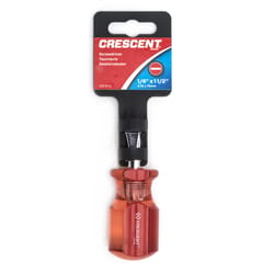 Crescent 1/4 in. X 1-1/2 in. L Slotted Stubby Screwdriver 1 pc