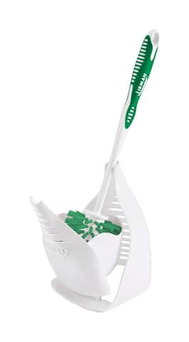 1pc White Hard Bristle Cleaning Brush For Bathroom, Toilet, Sink