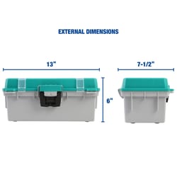 Sheffield 13 in. Tackle Box Teal