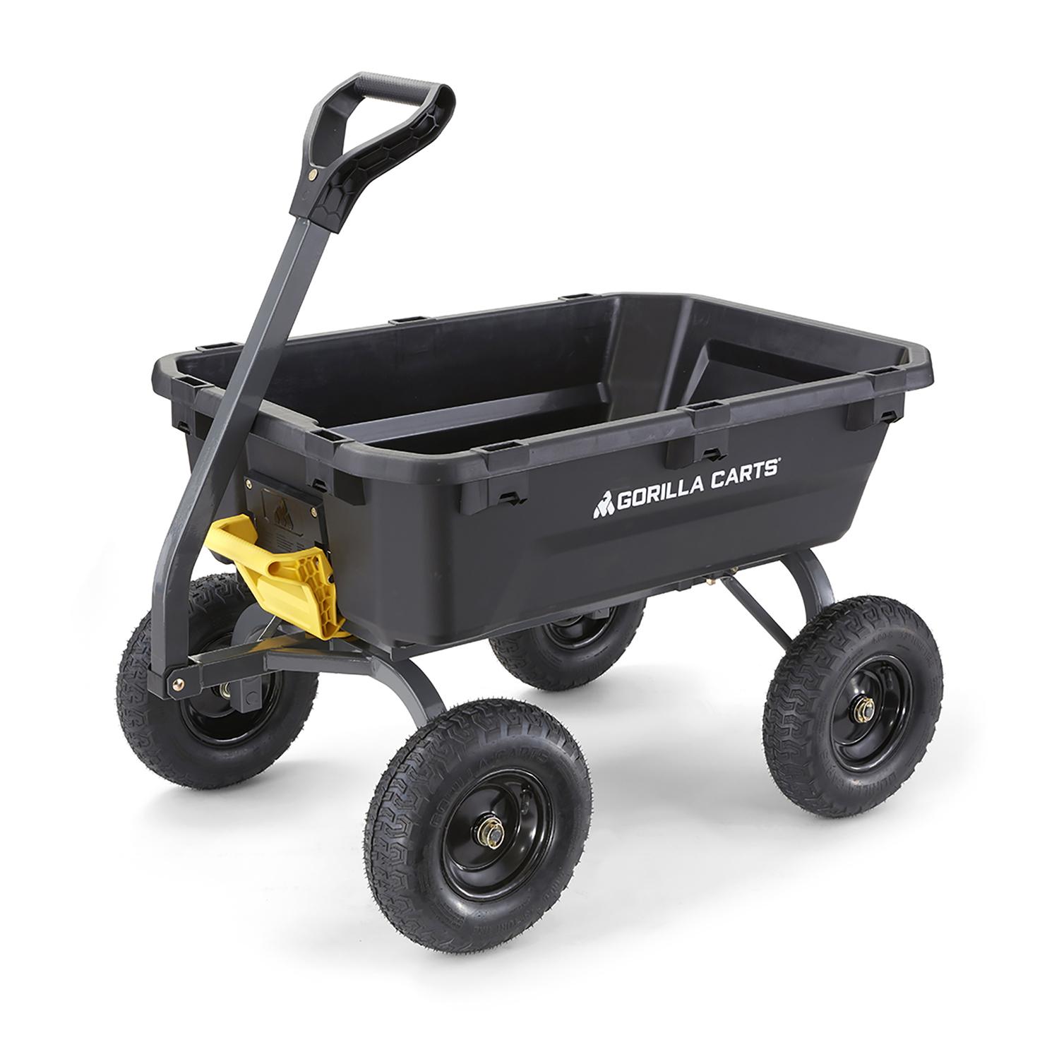 Gorilla Carts Poly Dump Cart 1200 lb. cap -  GCG-7