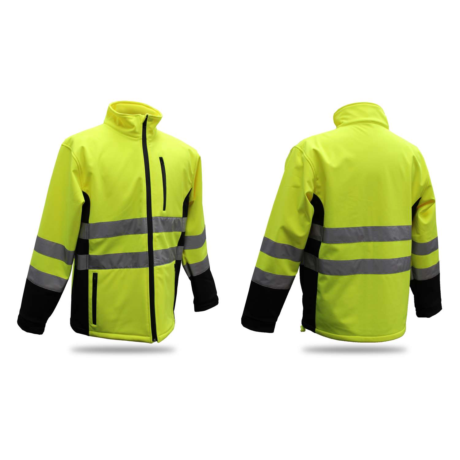 Boss Hi-Vis Yellow Polyester Rain Jacket XXL - Ace Hardware