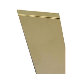 K&S 0.032 in. X 1 in. W X 12 in. L Mill Brass Metal Strip