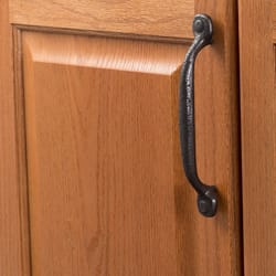 Hickory Hardware Refined Rustic Rustic Bar Cabinet Pull 5-1/6 in. Iron Black Black 1 pk