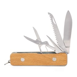 Kikkerland Huckleberry 37 in. Folding Pocket Knife Tan 1 pc