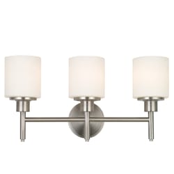 Design House Satin Nickel 3 lights Vanity Light Surface