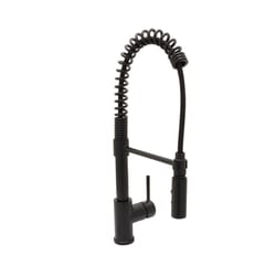 Huntington Brass Rexford II One Handle Matte Black Kitchen Faucet