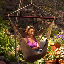 Algoma 51 in. W X 44 in. L 1 person Tan Rope Hammock