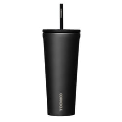 Corkcicle Cold Cup 24 oz Ceramic Slate BPA Free Insulated Straw Tumbler