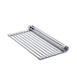 HIC KITCHEN Gray Silicone/Stainless Steel Dish Drying Rack
