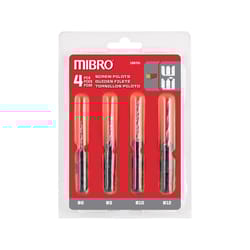 Richelieu Mibro Steel Screw Pilot Drill Bit Set 4 pc