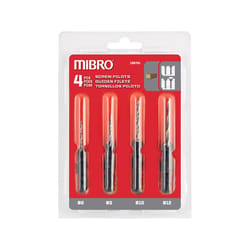 Richelieu Mibro Steel Screw Pilot Drill Bit Set 4 pc