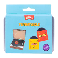 Fizz Teeny Town Jazz and Rock Tiny Turntable Black