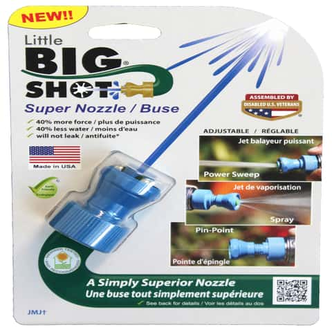 Little Big Shot Adjustable Multi-Pattern Plastic Hose Nozzle