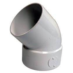 NDS Schedule 35 6 in. Hub each X 6 in. D Spigot PVC Elbow