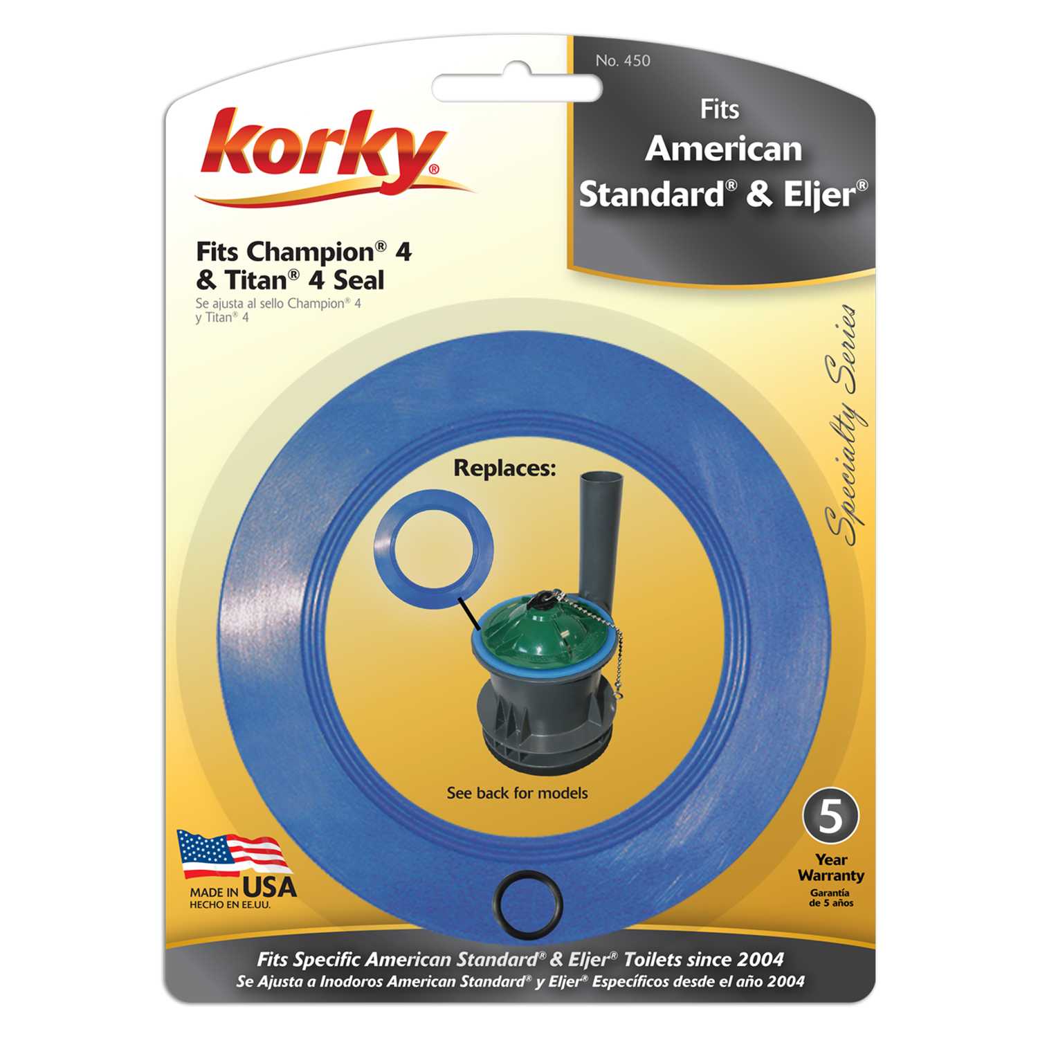 Korky Flush Valve Seal For American Standard Champion 4 and Eljer Titan ...