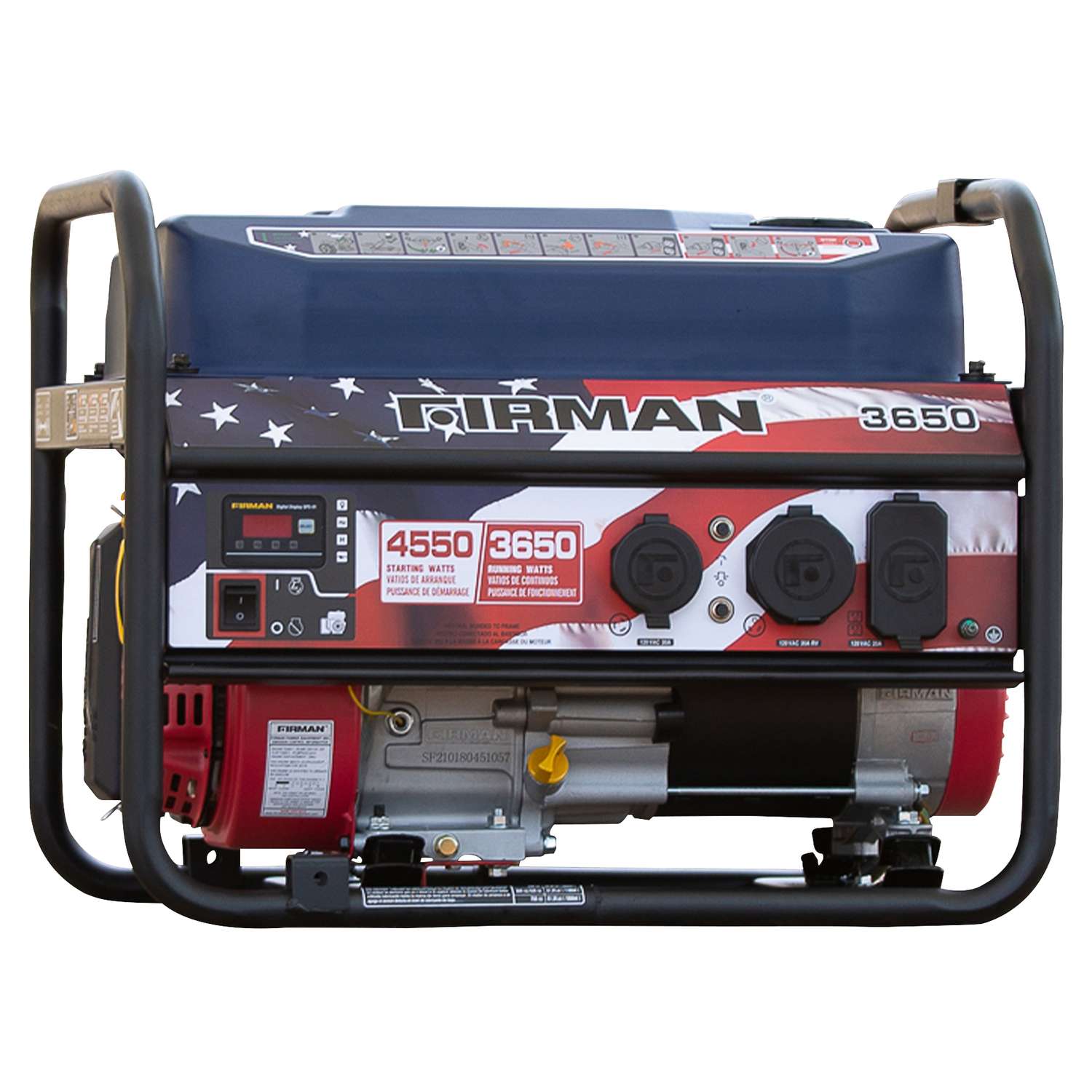 Firman Performance Series 3650 W 120 V Gasoline Portable Generator