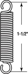 Prime-Line 1-1/2 in. L X 1/4 in. D Extension Spring 2 pk