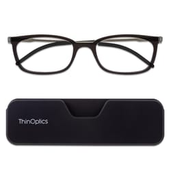 ThinOptics Black +1.50 Strength Unisex Reading Glasses