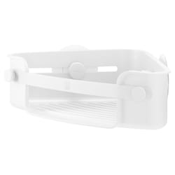 Umbra Flex White Plastic Corner Basket