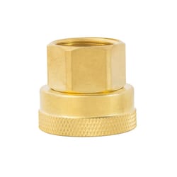 Ace 3/4 in. FHT x 1/2 in. Female in. Brass Threaded Female Hose Adapter