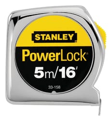 Stanley PowerLock 16 ft. L X 0.75 in. W Compact Tape Measure 1 pk