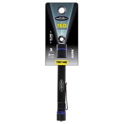 Police Security Aura 160 lm Black LED Pen Light AAA Battery