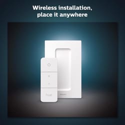 Philips Hue White Wireless Dimmer Switch w/Remote Control 1 pk