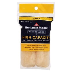 Benjamin Moore Wool 4 in. W X 1/2 in. Mini Roller 2 pk