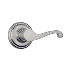 Brinks Push Pull Rotate Glenshaw Satin Nickel Passage Lever KW1 1.75 in.