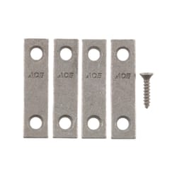 2x4 Door Barricade Brackets (2 pcs) , Drop Open Bar Holder Marine Grade  Stainless Steel U Bracket for 2 by 4 Lumber as Security Door Reinforcement,  Door Jammer, Barn, Shed, Garage, Gate 